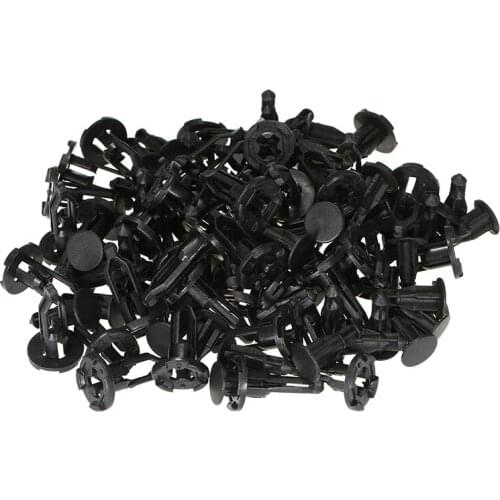 Set Rivets Car Trim Door Panel Fender Retainer 40pcs Black Panel Moulding