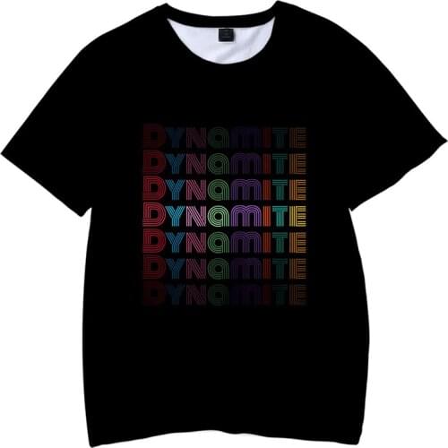 Novelty Men/women Hip Hop K-pop 3D Tshirt Korean K POP KPop Dynamite 3D T Shirt Female Streetwear Kids 3D Tee Shirt Femme O-Neck