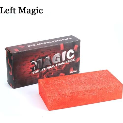 Sponge Foam Brick Magic Tricks Brick Appear From Empty Hand Funny Brick Disappear Simulation Brick Device Props Stage Props