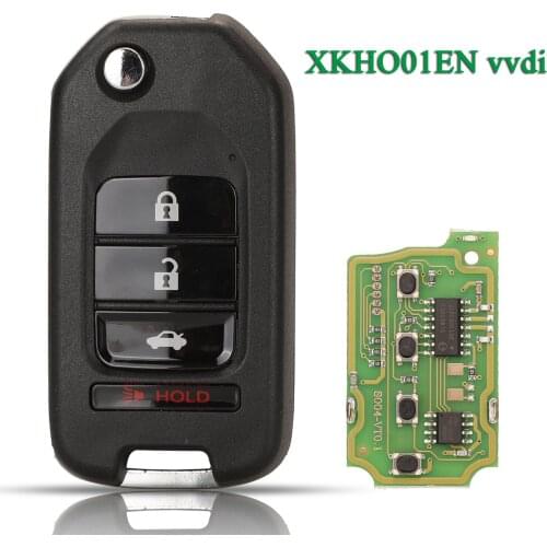 Bilchave 3+1 Buttons XKHO01EN Remote Car Key For Xhorse VVDI For Honda Type Flip Fob Universal Control Key