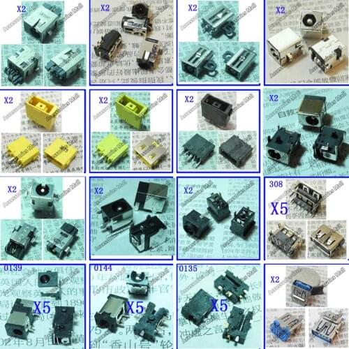 16models,44pcs,DC Power Jack Connector for DELL XPS13 XPS12 Vostro 5460 5460 5560 samsung S19A330BW S22A330BW 2.0 3.0 usb JACK