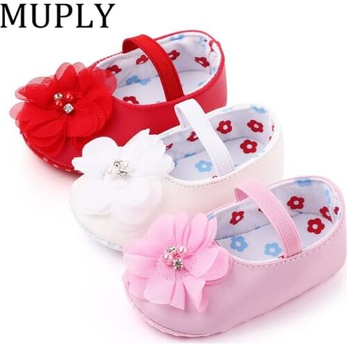 Spring Autumn Newborn Baby Shoes Baby Girls Soft Soled Casual Crib Shoes Floral Infant Toddler Prewalker Patchwork Shoes 0-18M