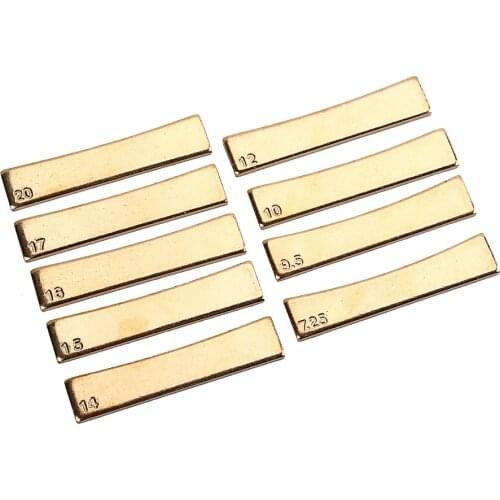 Fret Press Inserts- Brass- Individual 7.25"/9.5"/10"/12"/14"/15"/16"/17"/20"