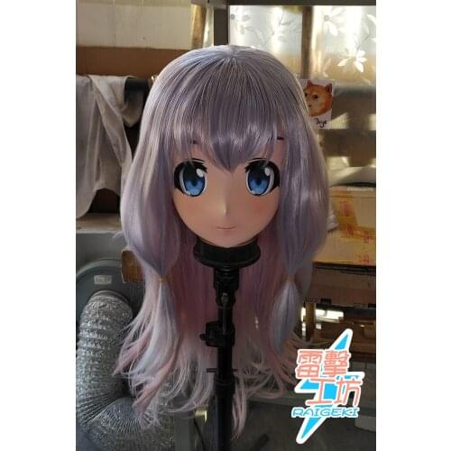 X-KM165)Quality Handmade Female/Girl Resin Japanese Cartoon Character Animego Cosplay Kigurumi Mask Crossdresser