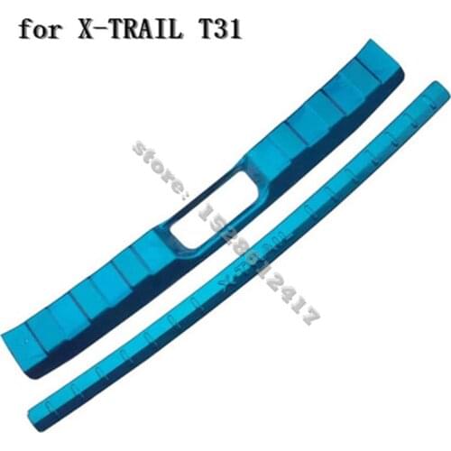 Stainless Steel Rear Bumper Protector Sill Trunk Tread Plate Trim for Nissan X-TRAIL Rogue T31 2008-2013 Car styling