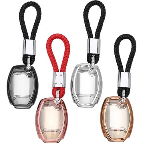 Protective Key Shell Cover For Mercedes Benz C Class E Class E260L GLK GLA CLA Auto Accessories Car Key Case Fob with Keychain