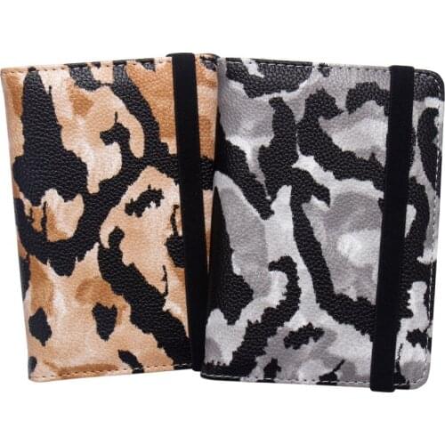 Serpentine pu leather bandage passport holder bag travel ID credit ticket Built in RFID Blocking Protect personal information