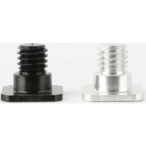 10pcs/lot 3/8 inch 1/4 inch Black/silver Screw Metal 3/8" to 1/4" Convert Screw Adapter for Tripod & Monopod With Hot Shoe