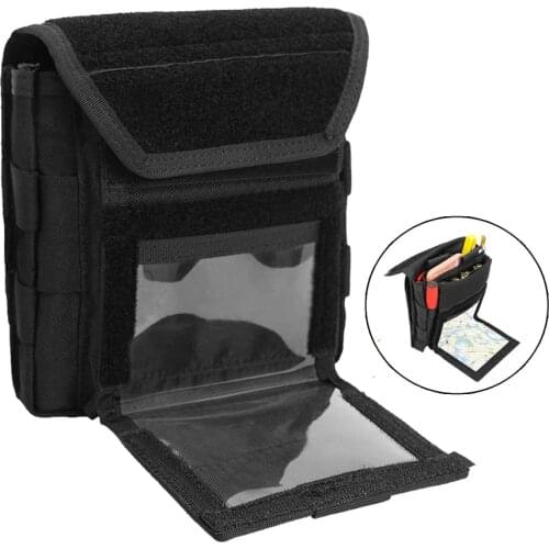 1000D Nylon Molle Tactical Admin Magazine Storage Pouch Military Tactical Flashlight Multi Compartment Bag for Vest Combat Gears