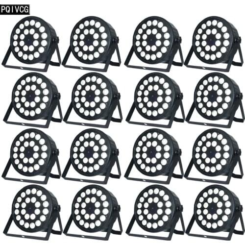 16pcs/lot 24x12w rgbw led par light rgbw 4in1 dmx512 plastic par light professional stage dj light