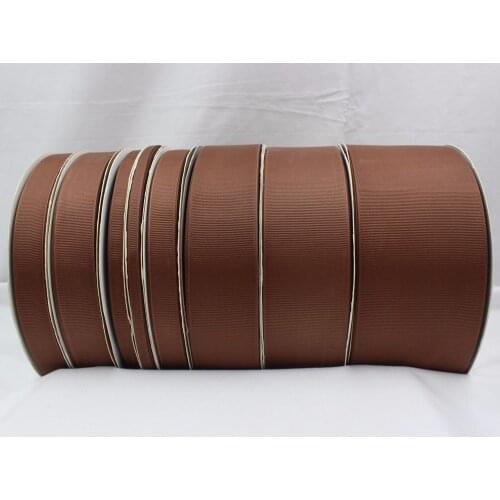 16609-0032,(6,10,15,20,25,38,50,75mm) 10yard/lot Brown Ribbons Printed grosgrain Wedding Accessories DIY handmade materials Gift