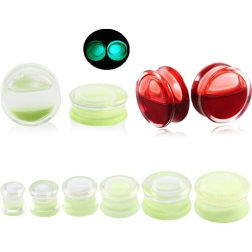 8mm-25mm 2Pcs Acrylic Ear Plugs Tunnels Expanders Piercing Ear Gauges Dilations Stretcher Stretch Marks for Tunnels Piercing