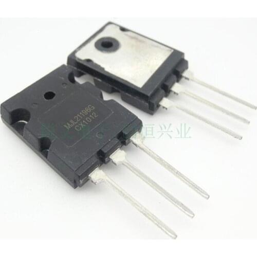 2pcs / 1lot new MJL21196G audio amplifier transistor TO-3P package 250V 16A MJL21196
