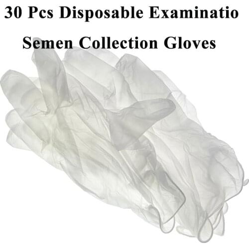 30PCS Disposable Livestock Vinyl Examination Semen Collection Gloves Artificial Insemination Animal Farming Clinic Medical Tools