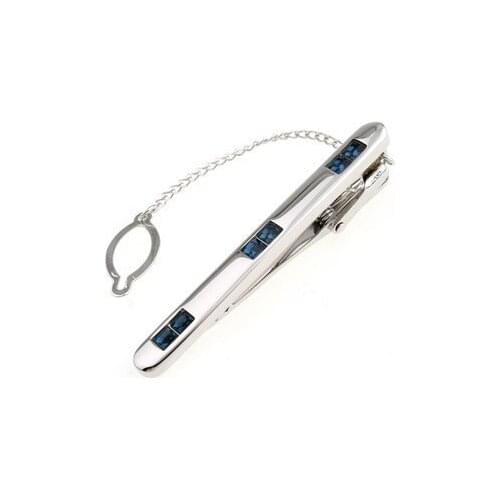 5pcs/lot Crystal Series Male Blue Black Pink Tie Clip 156822 Wholesale Cuff Links