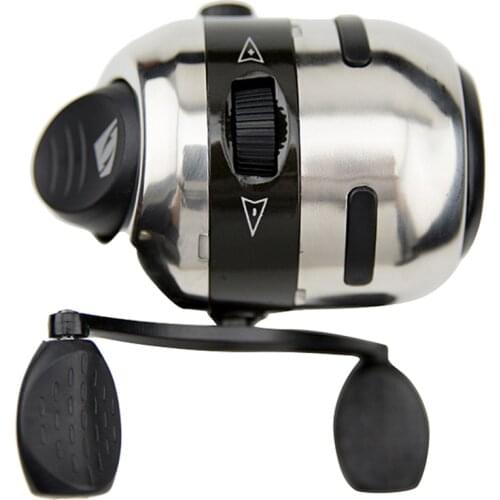 ABUO-Mini Spincast Reel Wheel Catapult Hunting Stainless Steel Fishing Reel for Fishing Tool