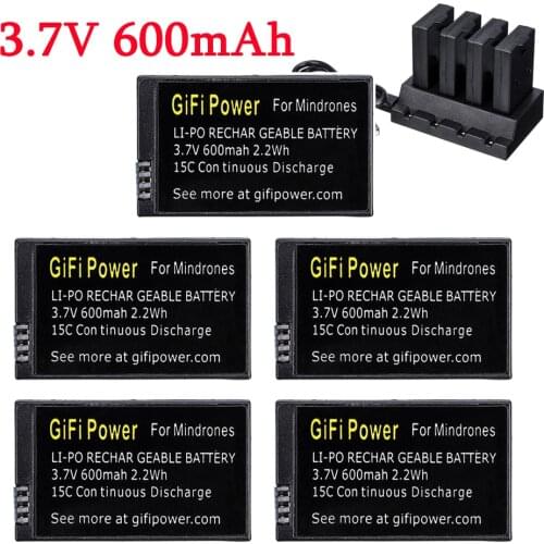 3.7V 600mah Replacement Lipo Battery Large Capacity Drones Battery For Parrot MiniDrones Mambo Jumping Sumo&Rolling Spider