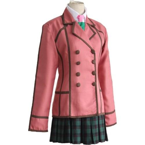 Anime Rewrite Harvest Festa! Ohtori Chihaya Cosplay Costumes Full Set School Uniform ( Jacket + Skirt + Tie ) Halloween Costume