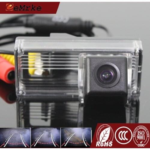 EEMRKE CCD HD Car Rearview Camera With Tracks Reversing Guidance Trajectory for Toyota Land Cruiser Prado LC 100 120 200 J10 J20