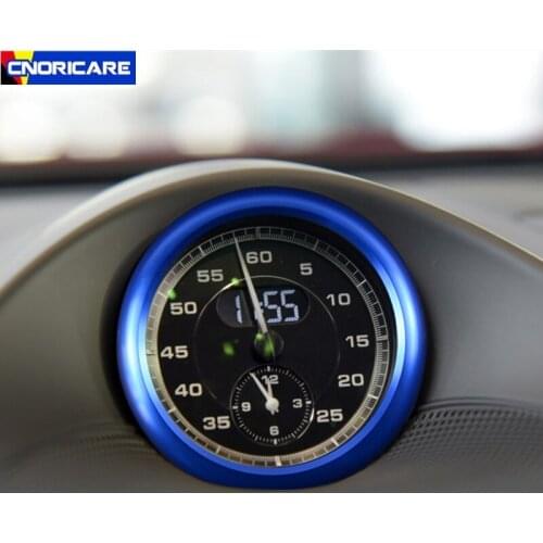 Car Styling Aluminium Alloy Center Control Compass Circle Decoration Sticker Trim For Porsche Panamera Cayenne Macan Accessories