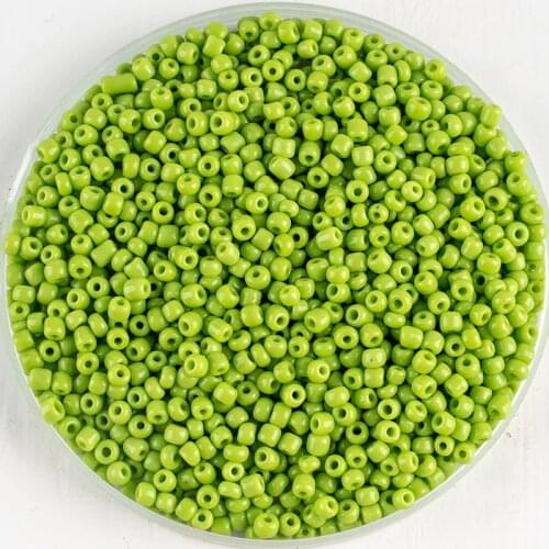 Wholesale green 1000pcs2mm seed beads Czech beads jewelry making bracelet necklace earrings handmade materials DIY