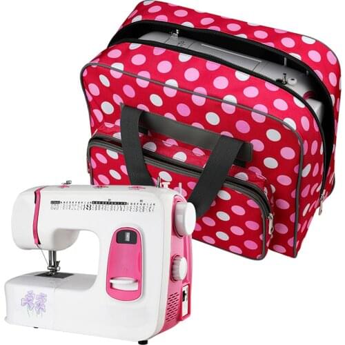 Sewing Machine Carry Case Multifunctional Bag Woolen Yarn Organizer Bag Dustproof Storage Handbag with Multiple Pocket