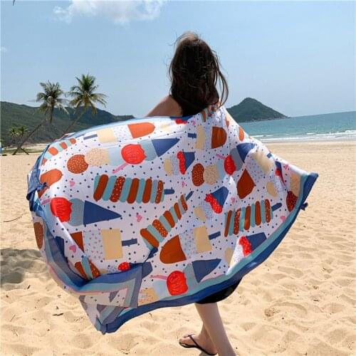 Dual-use Cotton Hemp National Wind Travel Scarf Sunscreen Scarf Air Conditioning Big Shawl Women Beach Towels Thin