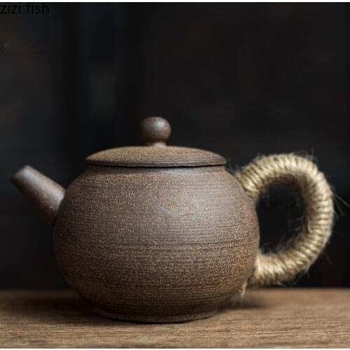 Stoneware Teapot Ceramics Make A Teapot Kung Fu Tea Set Tea Making Equipment Pitchers Water Jug Home Water Carafe Handle Teapot