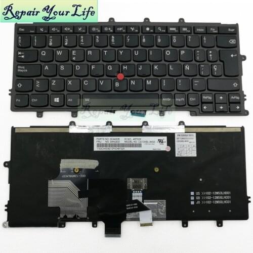 Laptop keyboard SP Spanish for lenovo x240 0C44008 04X0203 48T02X CS13XBL-84S0 backlight black cable
