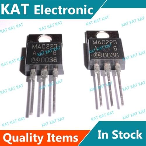 5PCS/Lot MAC223 MAC223A6 MAC223A8 MAC223A10 TO-220 Triacs Silicon Bidirectional Thyristors