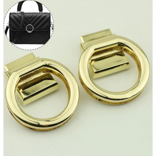 Round Shape Metal Clasp Turn Twist Lock DIY Golden Thickening Snap Lock Luggage Hardware Accessory Metal Clasp Turn Lock