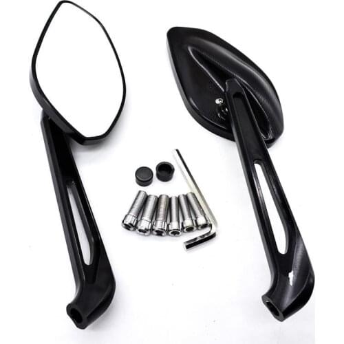 Motorcycle Rearview Mirrors Universal Motorbike 8mm 10mm Black Side Mirror For Harley Honda Yamaha Kawasaki Suzuki