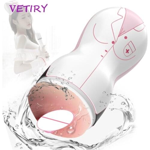 VETIRY Sex Shop Male Masturbator Vagina Real Pussy Sex Toys for Men Adult Product Male Masturbation Artificial Vagina