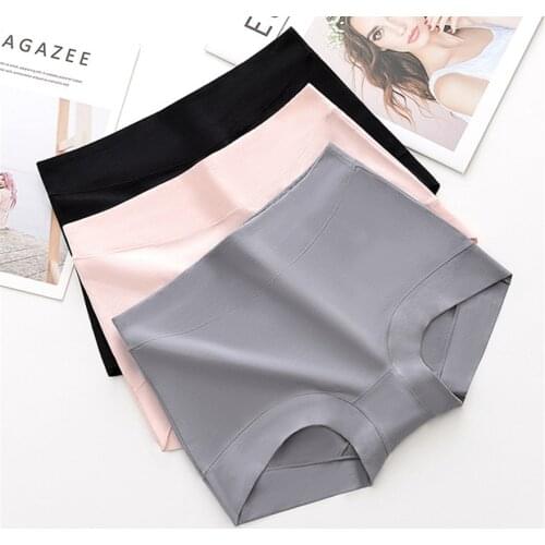 New underwear women cotton abdomen sexy panties briefs graphene antibacterial crotch plus size shorts ropa mujer tanga M-3XL 4XL