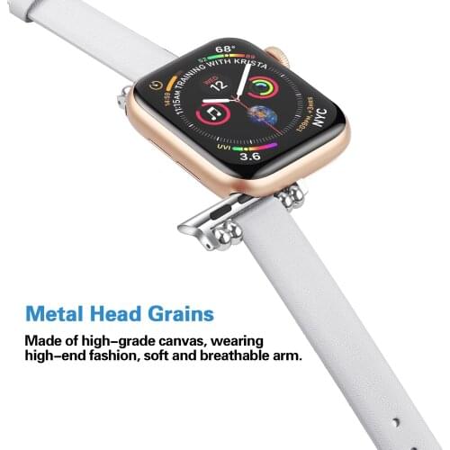 Exclusive leather Loop for Apple Watch Band for iwatch 38mm 42mm Strap series 1 2 3 4 5 40mm 44mm