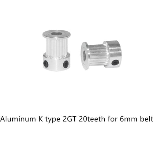 LINK CNC GT2 Timing Pulley 20 teeth Bore 3mm 3.17mm 4mm 5mm 6.35mm 8mm for width 6mm 2GT Synchronous Belt Small backlash 20Teeth
