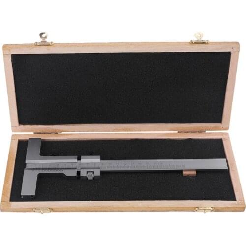 13MA 0-160mm Vernier Caliper Steel DIN862 Measuring Guage Marking Vernier Caliper Scraper Bridge Tool 0.05mm Adjust with Stor