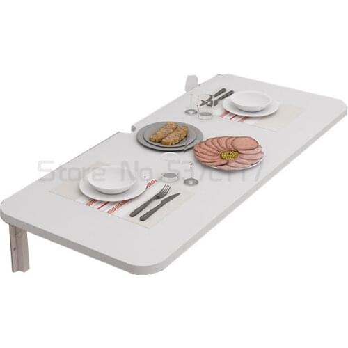 Foldable desk wall hanging dining table kitchen wall hanging table wall hanging narrow table against the wall
