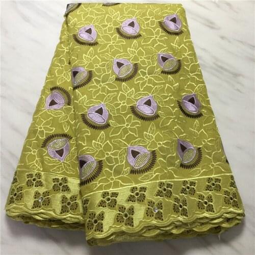 Tissu African Lace Fabric High Quality For Women Cotton Lace French Lace Fabric With Stones Swiss Voile Lace In Switzerlad 5y