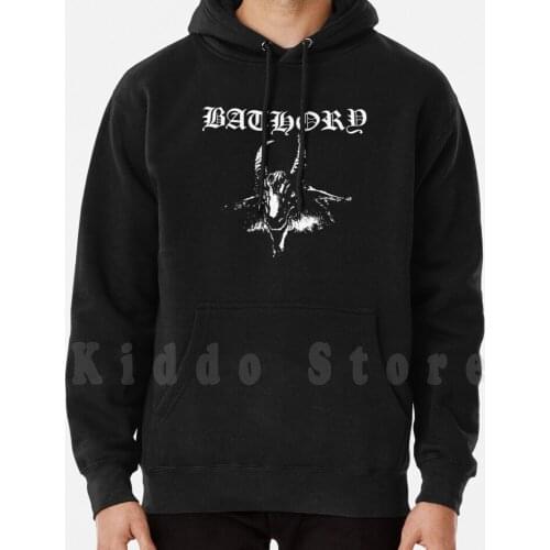 Bathory Logo hoodie long sleeve Bathory Logo Bathory Quorthon Black Metal Viking Metal Thrash Metal Isabel