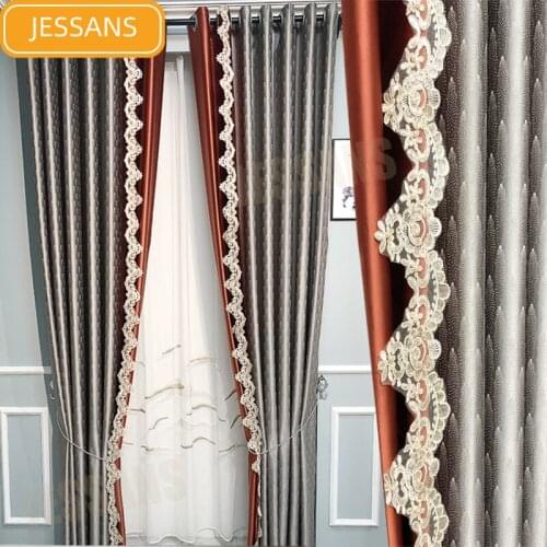 2021 New High-precision Curtains for Window Simple Modern Nordic Style Light Luxury Curtains for Living Room Bedroom Insulation