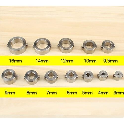 1 Set 3-16mm Bit Limit Ring Stainless Steel Woodworking Drill Bit Kit Drill Bit Depth Stop Controlled Collar Ring With Wrench