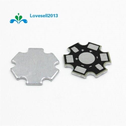 20PCS 20MM 1W 3W 5W high Power LED Universal Aluminum Plate Heat Sink Black