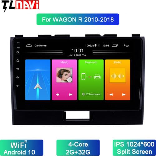 Car Android 10 Multimedia Player for 1SUZUKI WAGONR 2010-2018 WAGON R GPS Navigation bluetooth steering wheel control support