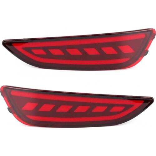 Car Tail Light DC12V 6000-6700K LED Brake Light Taillight Waterproof Rear Bumper Warning Lamp Fit for Hyundai Accent 2011-2014