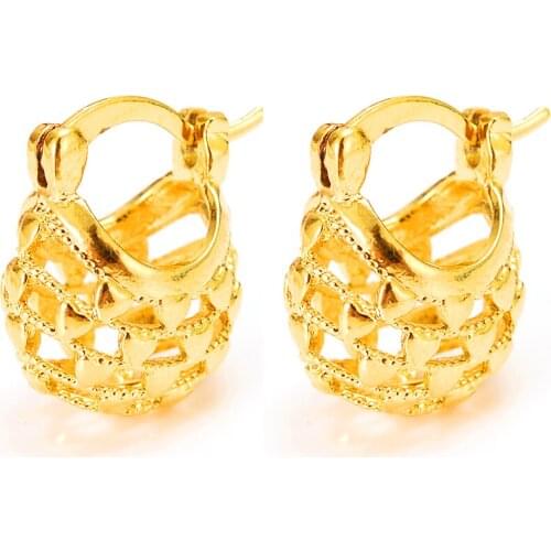 Bangrui Ethiopian/Eritrea/Nigeria/Kenya /Ghana African girls earrings Gold hoop earrings jewelry For Women Wholesale gift