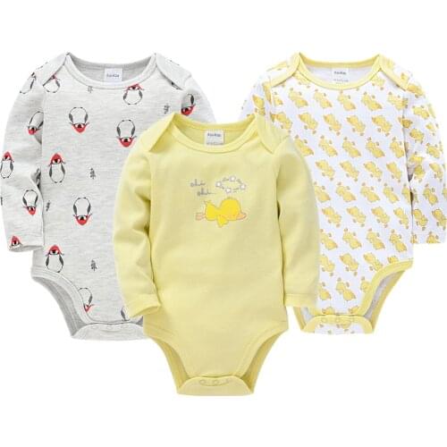 Newborn Baby Girl Bodysuit Long Sleeve 100%cotton Cute Cartoon Print Overalls 3M 6M 9M 12M 18M 24M Body bebe Clothing