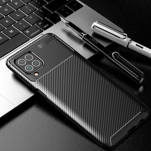 Case for Galaxy F62 SM-E625F Carbon Fiber Shockproof Soft TPU Armor Cover For Samsung Galaxy M62 SM-M625F Couqe Fundas