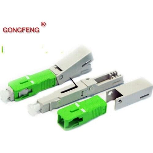GONGFENG 100pcs NEW High-end SC Optic Fiber Fast Connector SC/PC/APC Telecom class Quick Connector Special wholesale TO Brazil