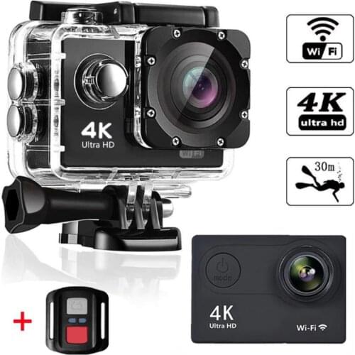 H9R Action Camera Ultra HD 4K WiFi Remote Control Sports Video Recording Camera Underwater Waterproof 170°Wide Angle Mini Camera